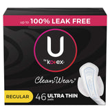 U by Kotex CleanWear ultrafinas con alas, comodidad diaria y protección sin fugas.