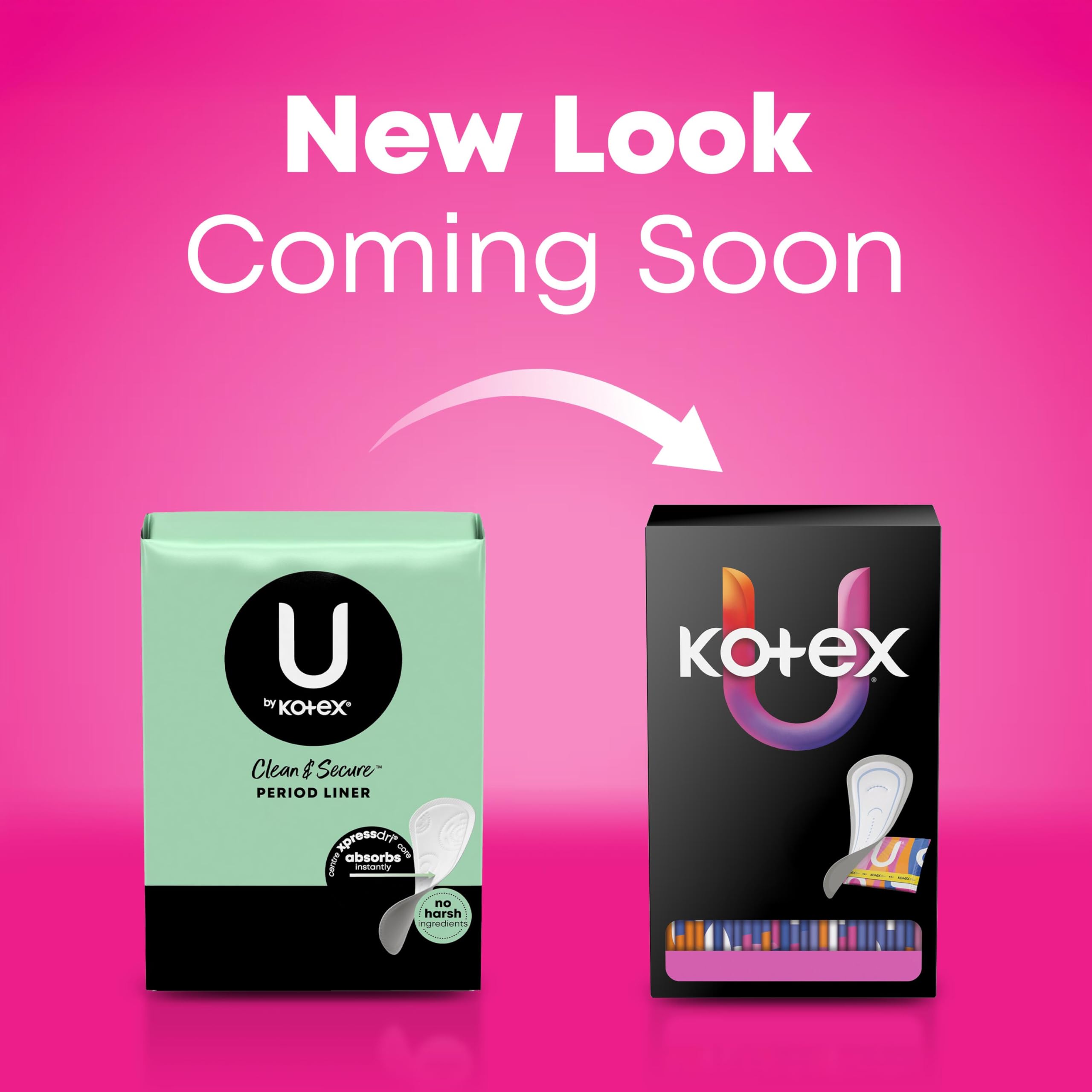 Liner U by Kotex con núcleo Xpress-Dri que absorbe al instante