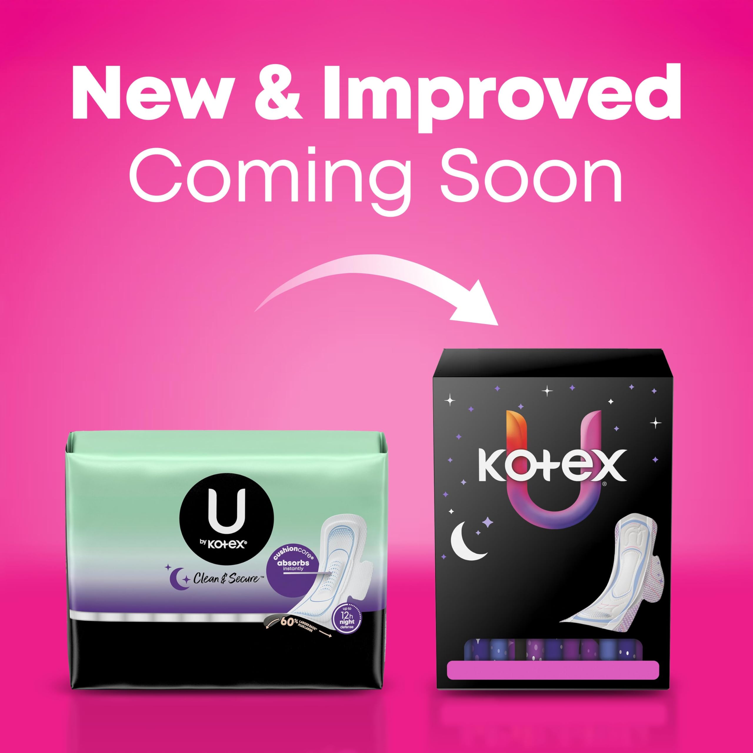 U by Kotex con empaque individual, higiene portátil para uso diario