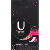 Protector diario U by Kotex, tamaño compacto para bolso.