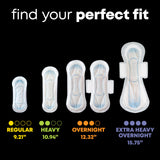 U by Kotex maxi-pad ofrece protección contra fugas durante el día.