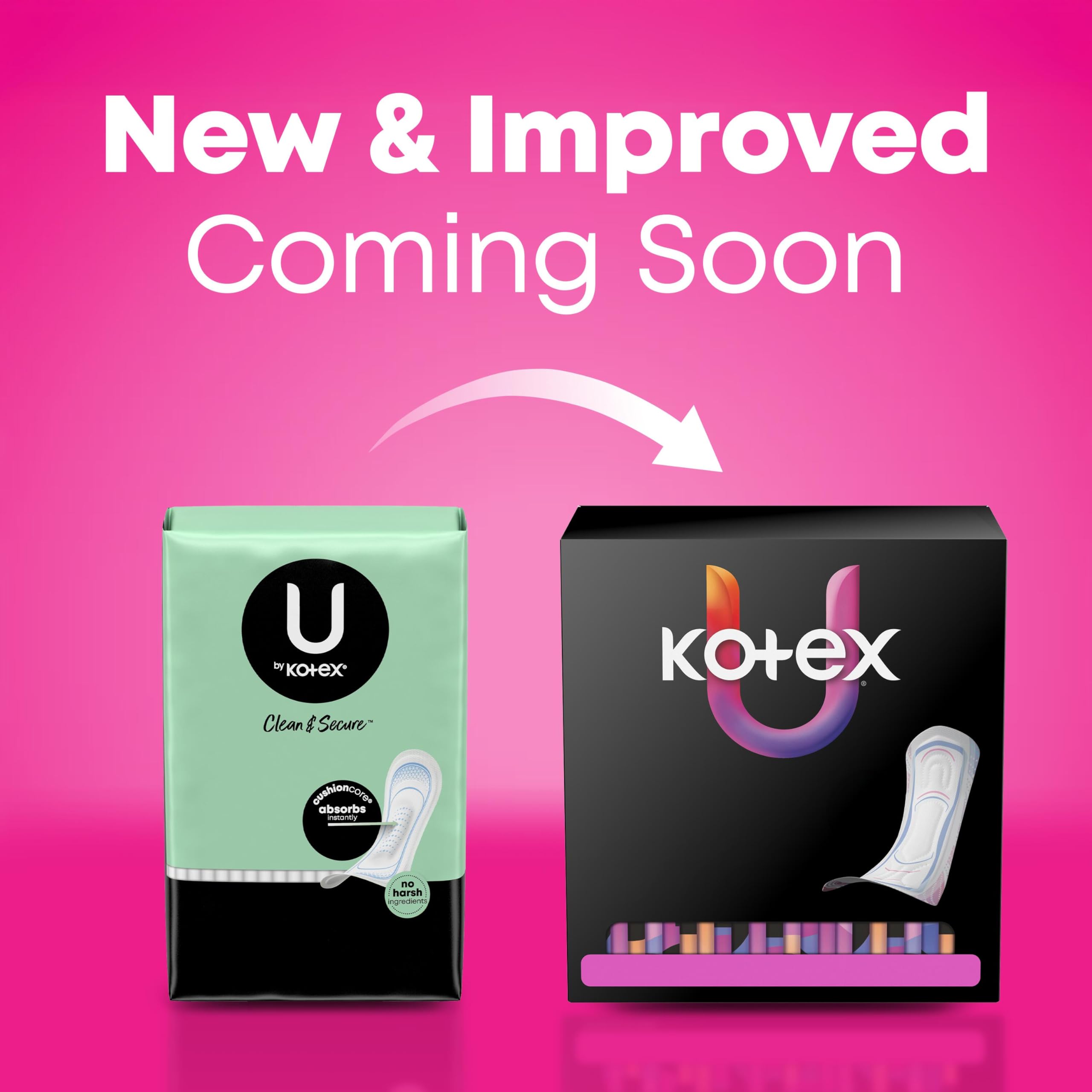 U de Kotex Ultra Finas con CushionCore, absorción instantánea