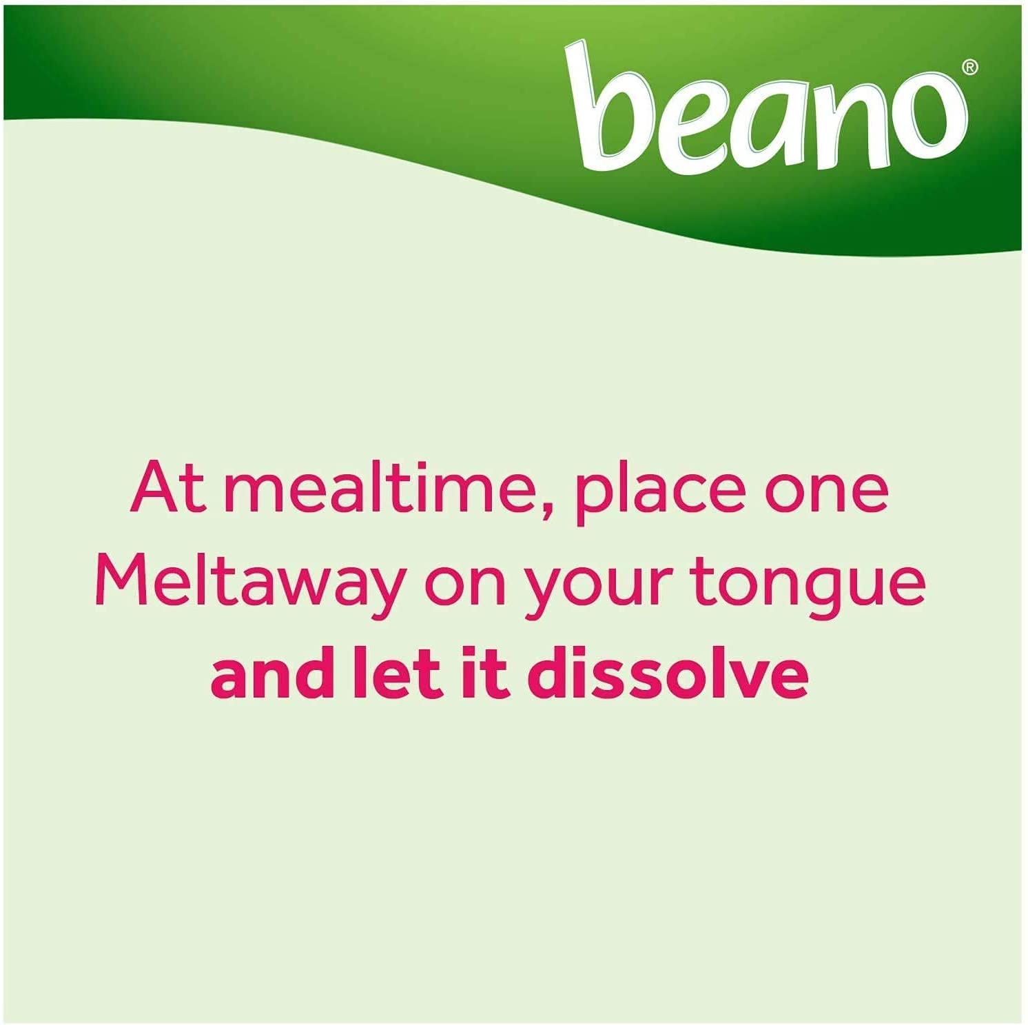 Beano Meltaways de ubcwin, enzima natural para apoyar la digestión
