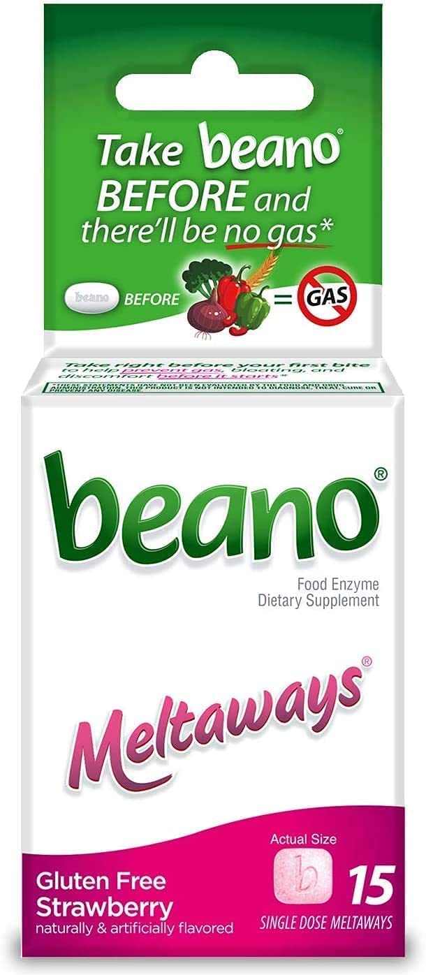 Beano Meltaways de ubcwin, paquete de 15 unidades para días ocupados