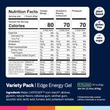 Etiqueta de UCAN Edge Gel: vegano y sin azúcar para dietas keto