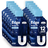 UCAN Edge Gel Shot sin sabor en envase de 2 oz para entrenamiento estable.