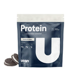 UCAN Energy + Proteína de suero, sabor galleta crema, ideal para recargar energía tras entreno.