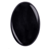 Piedra palma ovalada UFEEL de obsidiana negra para meditación y calma.