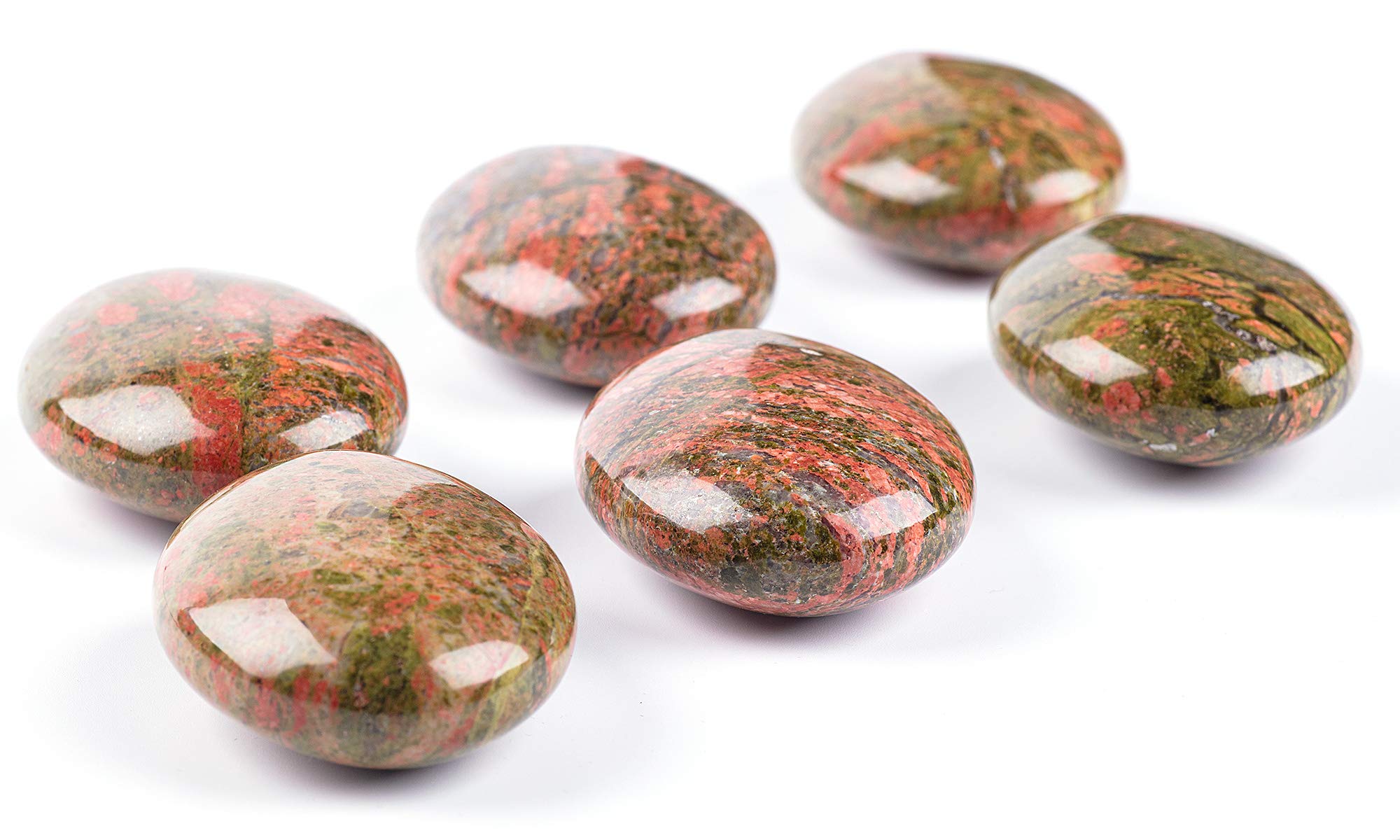 Unakite de UFEEL, piedra de bolsillo para calma y reflexión.