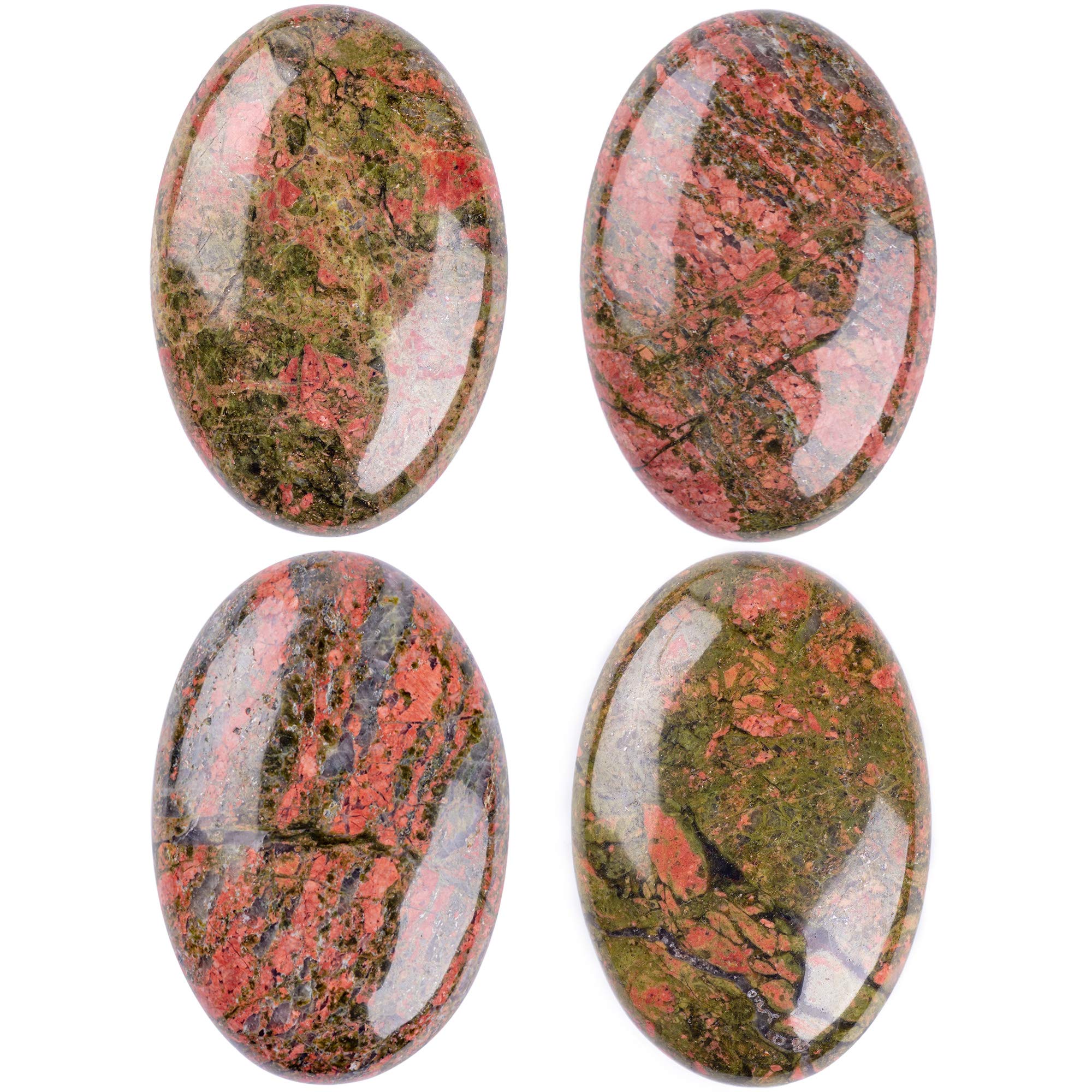 Piedra palma Unakite de UFEEL, perfecta para rituales simples de enfoque diario.