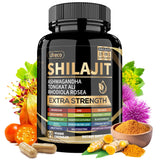 Botella de Uheco Shilajit puro para apoyar energía diaria y bienestar