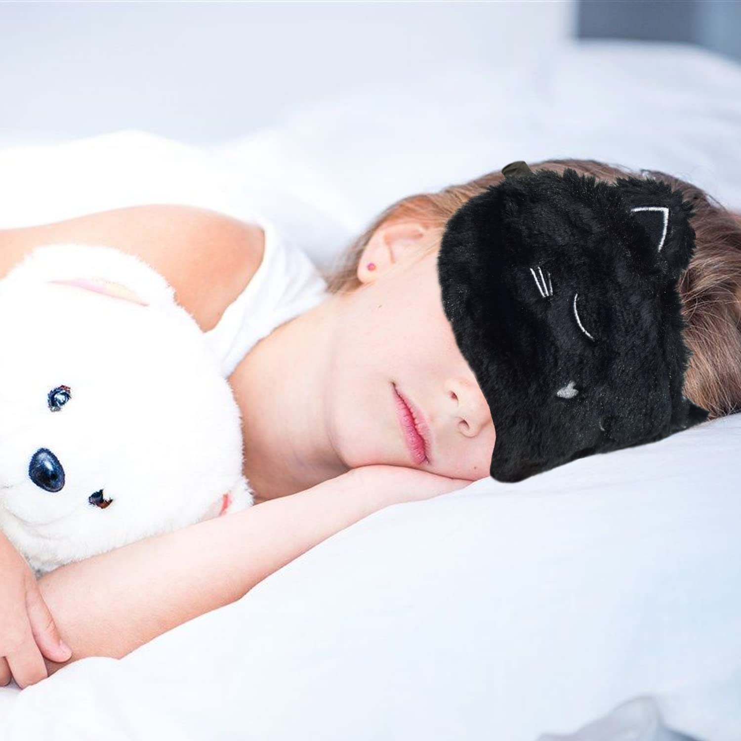 Ulbemoll mascarilla dormir regalo ideal para niñas; diseño tierno y cómodo