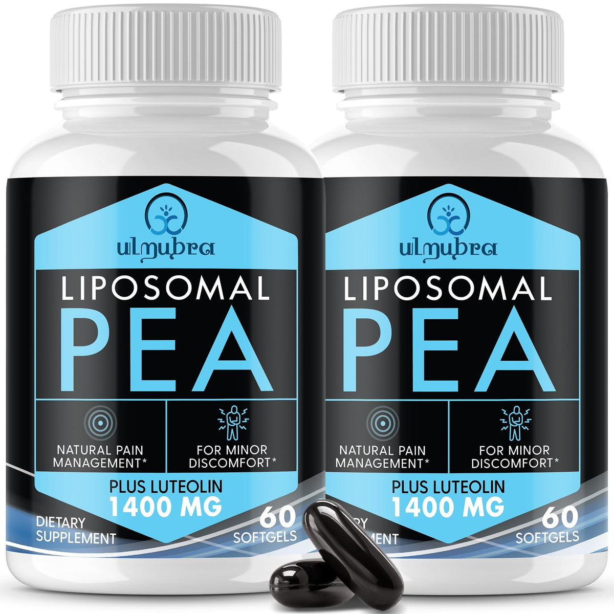 Ulmubra liposomal palmitoylethanolamide 1300mg: cápsulas para apoyo al bienestar diario.
