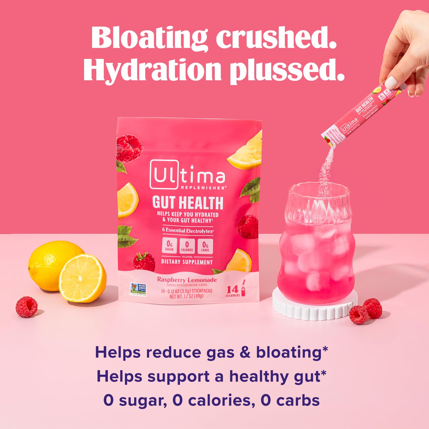 Empaque de 14 sobres Ultima Replenisher para uso diario