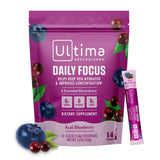 Ultima Replenisher Enfoque Diario Stickpack para concentración sostenida.