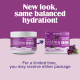 Etiqueta nutricional de Ultima Replenisher con 6 electrolitos.