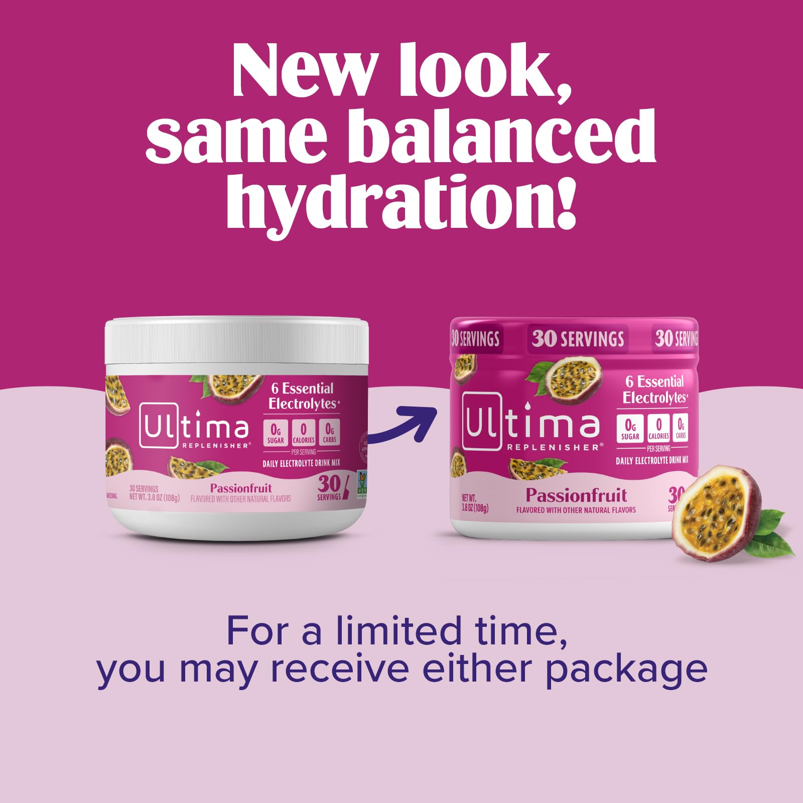 Ultima Replenisher contiene magnesio, calcio y potasio para equilibrio electrolítico diario.