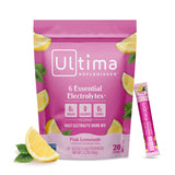 Ultima Replenisher Limonada Rosa sobre abierto para iniciar hidratación diaria sin azúcar