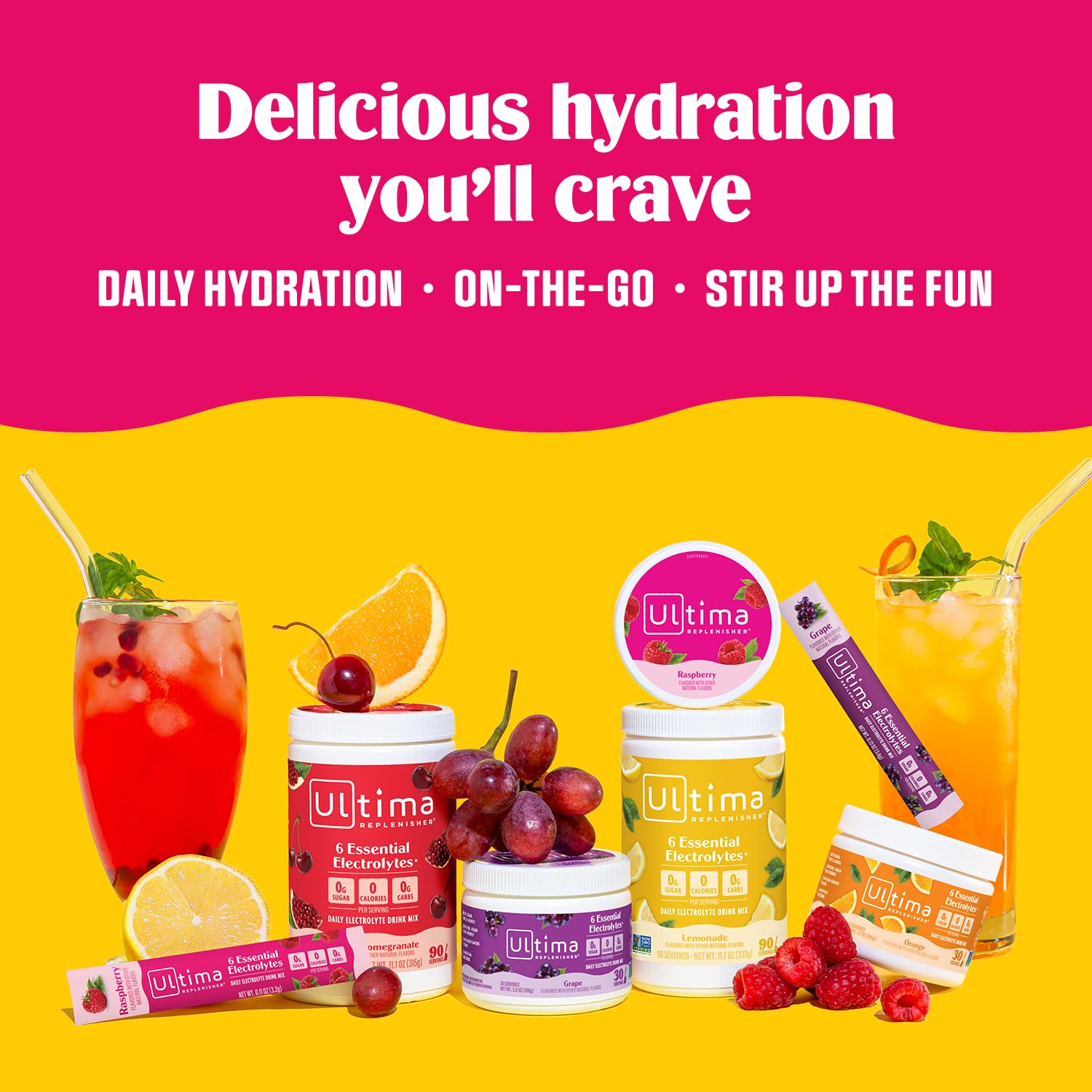 Bebida frutal lista para disfrutar, Ultima Replenisher Mocktini
