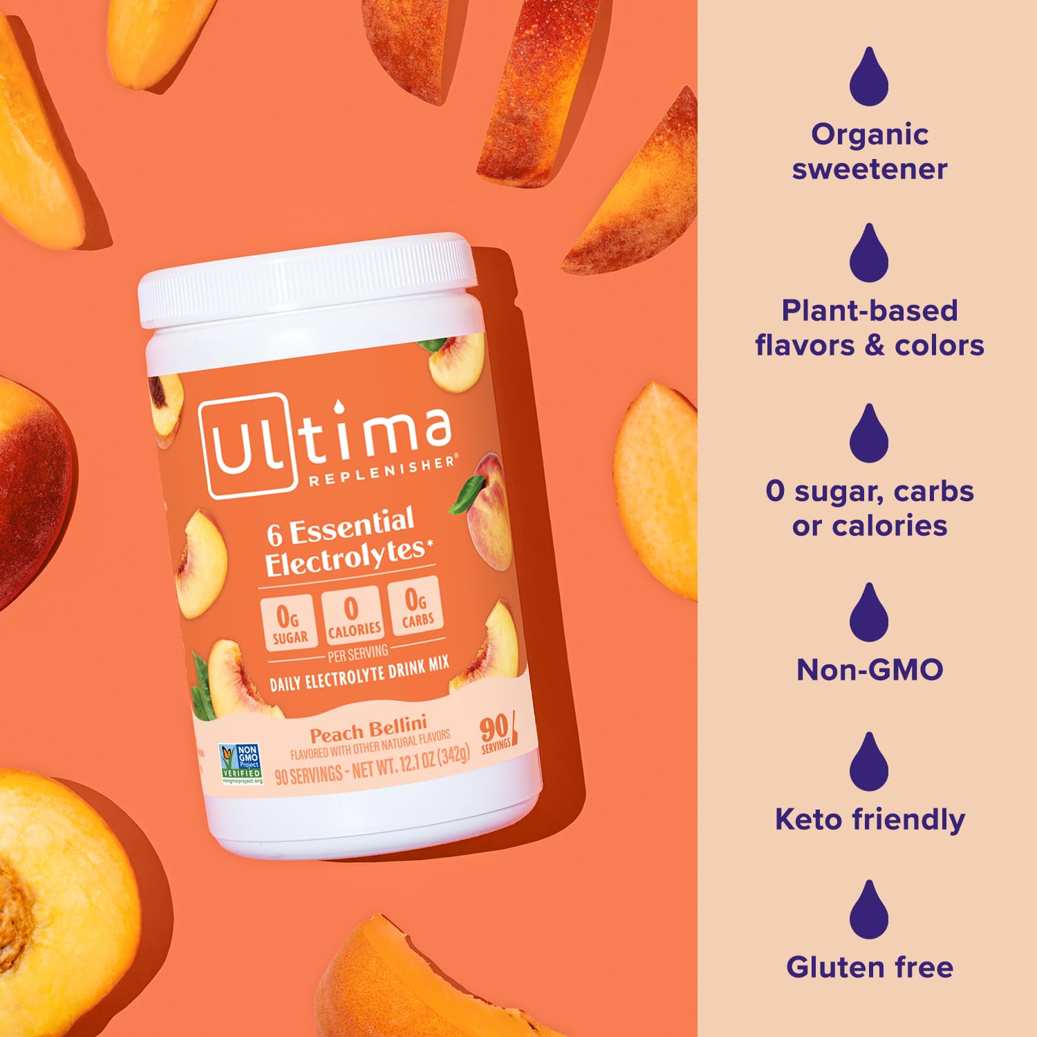 Etiqueta de Ultima Replenisher Mocktini sin azúcar destacada