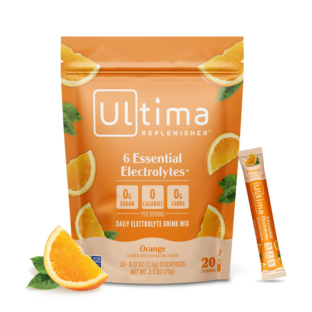 Ultima Replenisher naranja: paquete abierta para hidratación diaria
