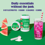 Ultima Replenisher polvo electrolitos cuchara medidora para disolver en agua.