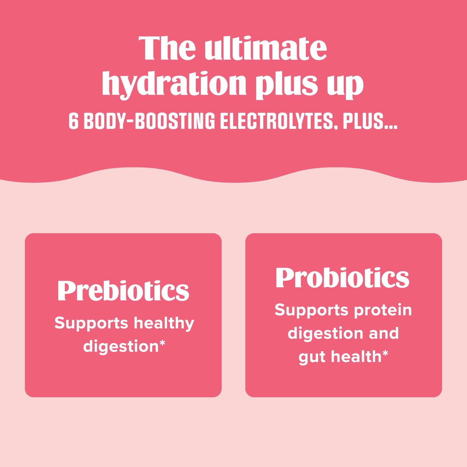Probióticos OPTIBIOME BS50 en Ultima Replenisher para apoyar la digestión
