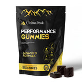 UltimaPeak Shilajit Gomitas empaque: diseño claro para energía diaria.