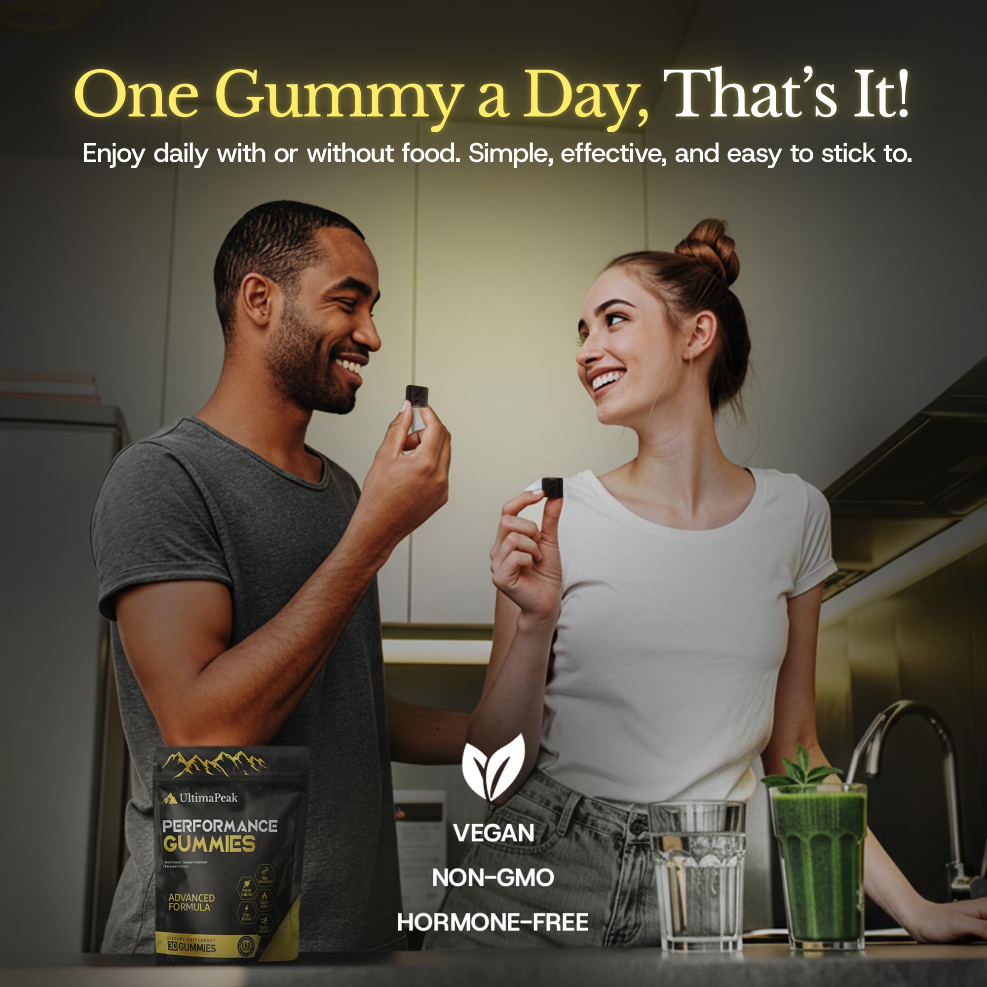 Sabor natural de las gomitas UltimaPeak Shilajit.