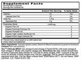 ULTIMATE EFAs etiqueta frontal: información clara de origen vegetal
