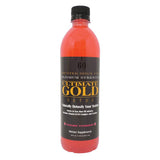Ultimate Gold bebida desintoxicante 20oz, frente de la botella, promueve claridad y vitalidad.