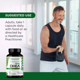 Ultra Botanicals Emerald Labs DHEA 25mg, icono sin gluten, opción apta para dietas