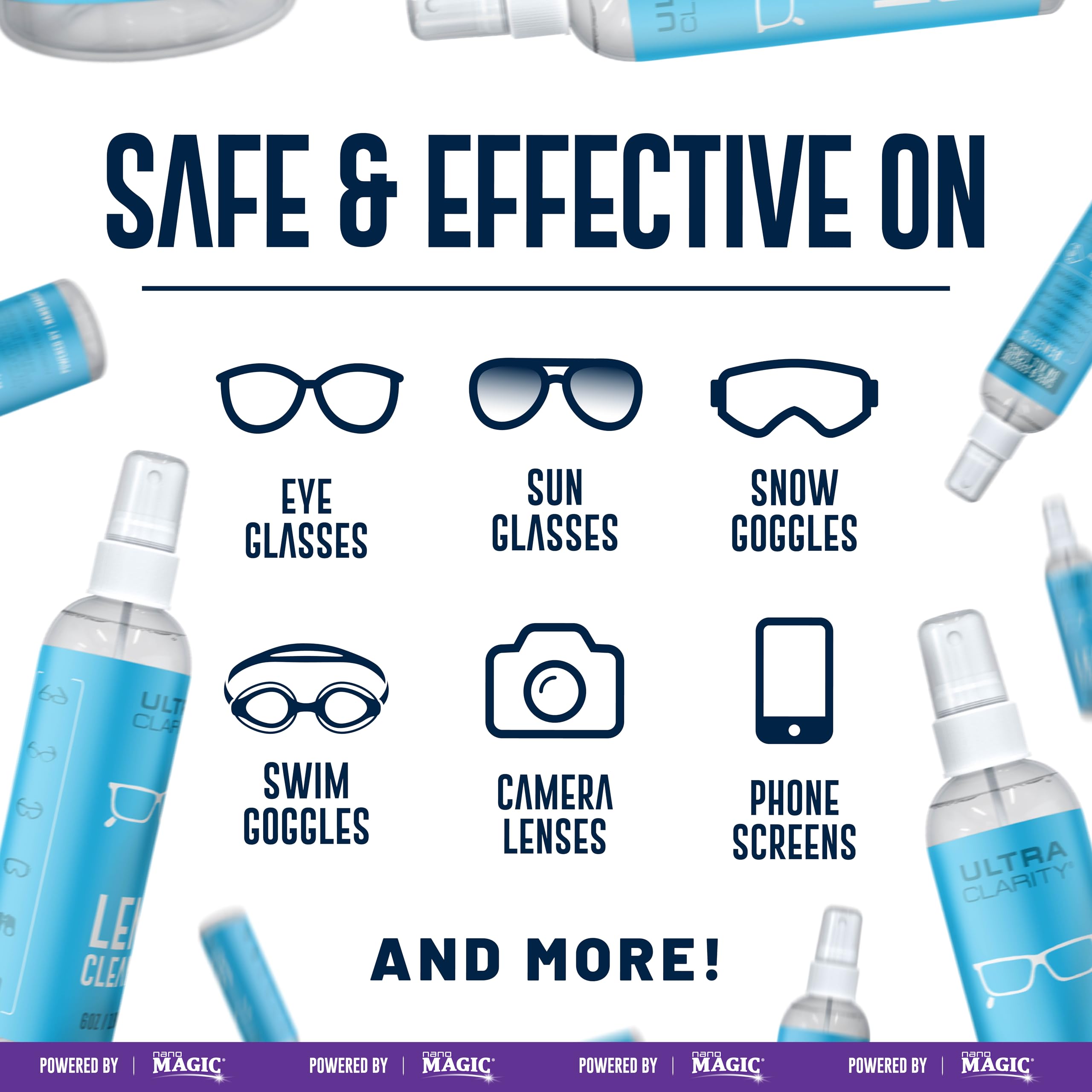 Ultra Clarity limpia cámaras y superficies ópticas delicadas