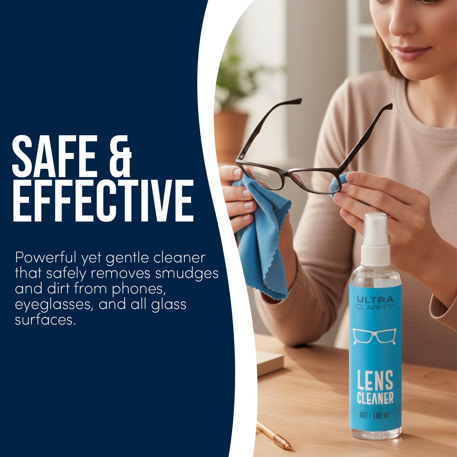 Ultra Clarity Nano Magic limpia pantallas para una visualización nítida sin residuos.
