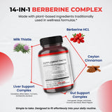 ULTRA HERBS Berberina con canela, etiqueta frontal clara