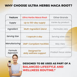 Ultra Herbs envase con información de uso y garantía.