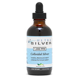 Ultra Silver: botella de plata coloidal de 118 ml para uso general.