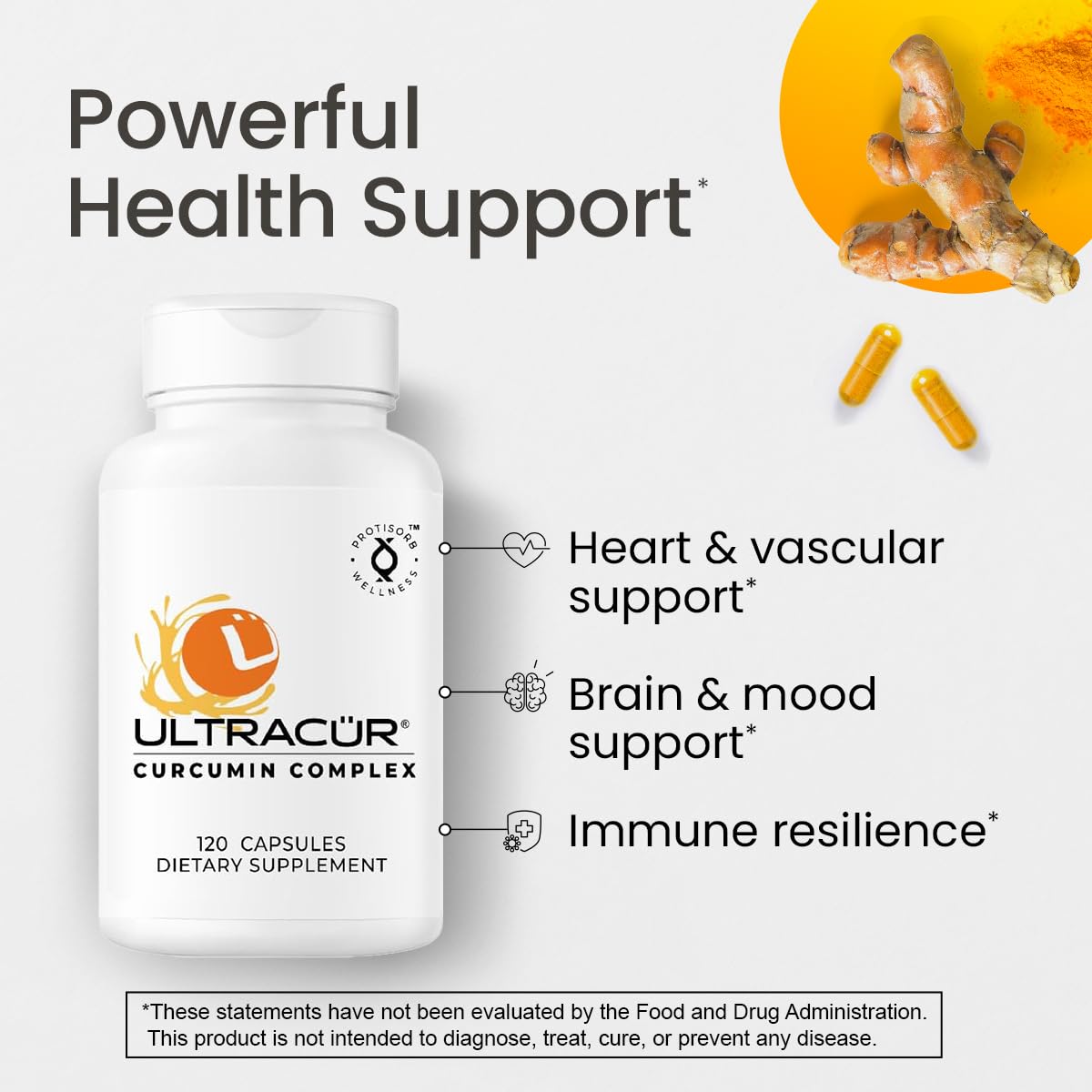 UltraCur Curcumin Complex dosis diaria para rutina de bienestar