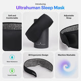 Ultrahuman mascara sueño ajuste sin presión para confort prolongado.