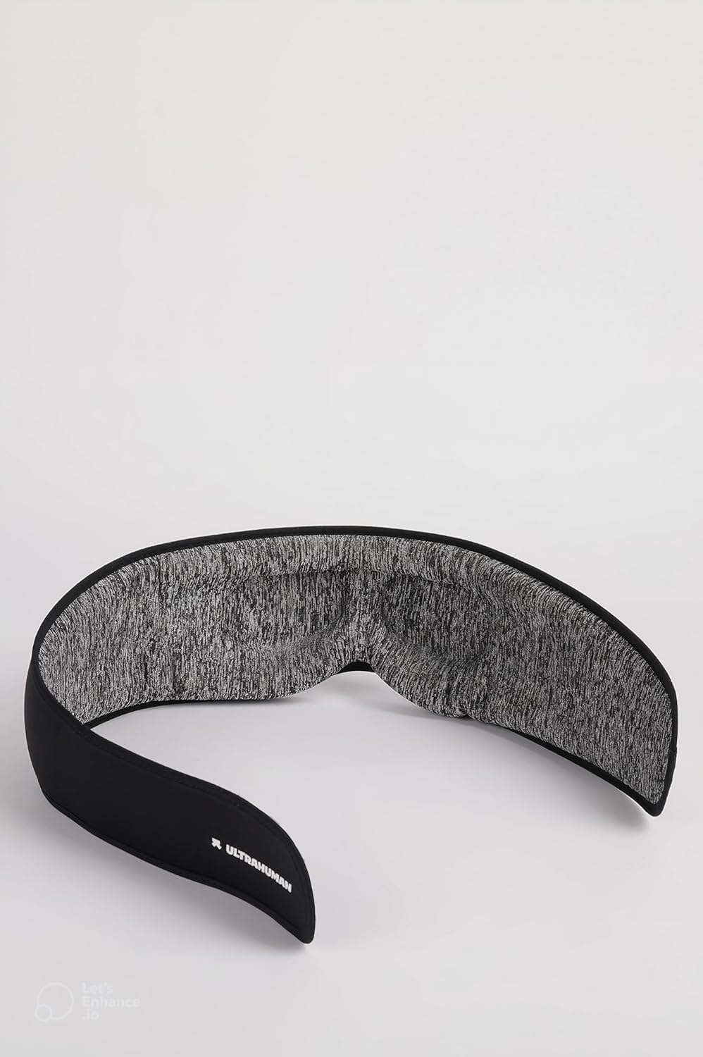 Ultrahuman mascara sueño para vuelos y viajes largos sin molestias.