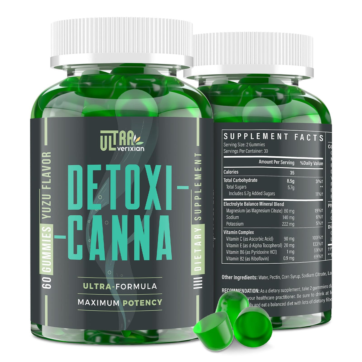 Gomitas Ultraverixian Desintoxicación para hígado: apoyan el bienestar general y una desintoxicación suave.