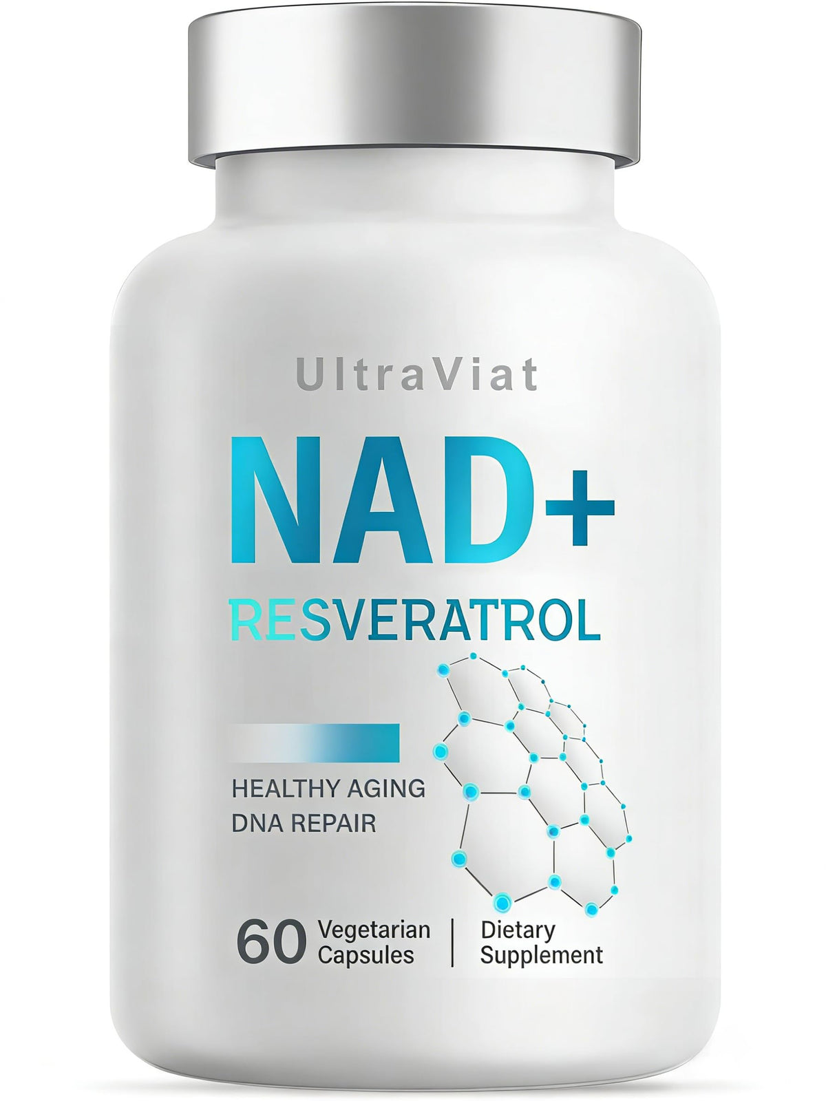 UltraViat NAD+ 1000 mg cápsulas: posible apoyo a energía diaria y funciones celulares.