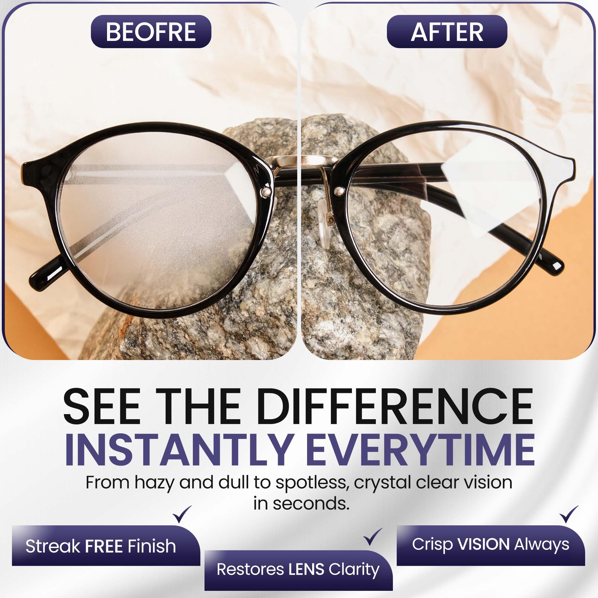 ULTRAVUE Accesorios de limpieza para gafas y pantallas en casa