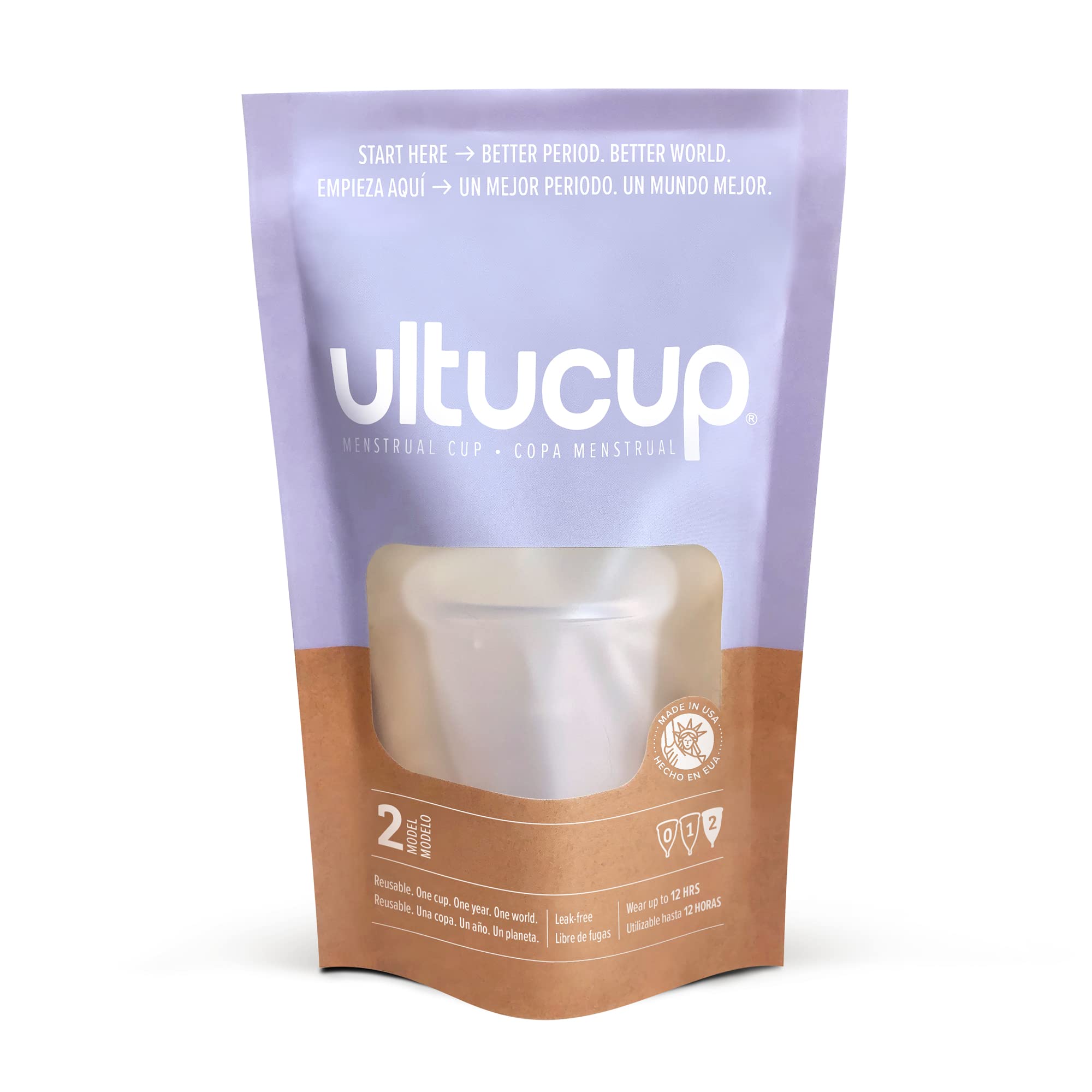 UltuCup Modelo 2 Grande en uso diario, comodidad y seguridad durante la menstruación.