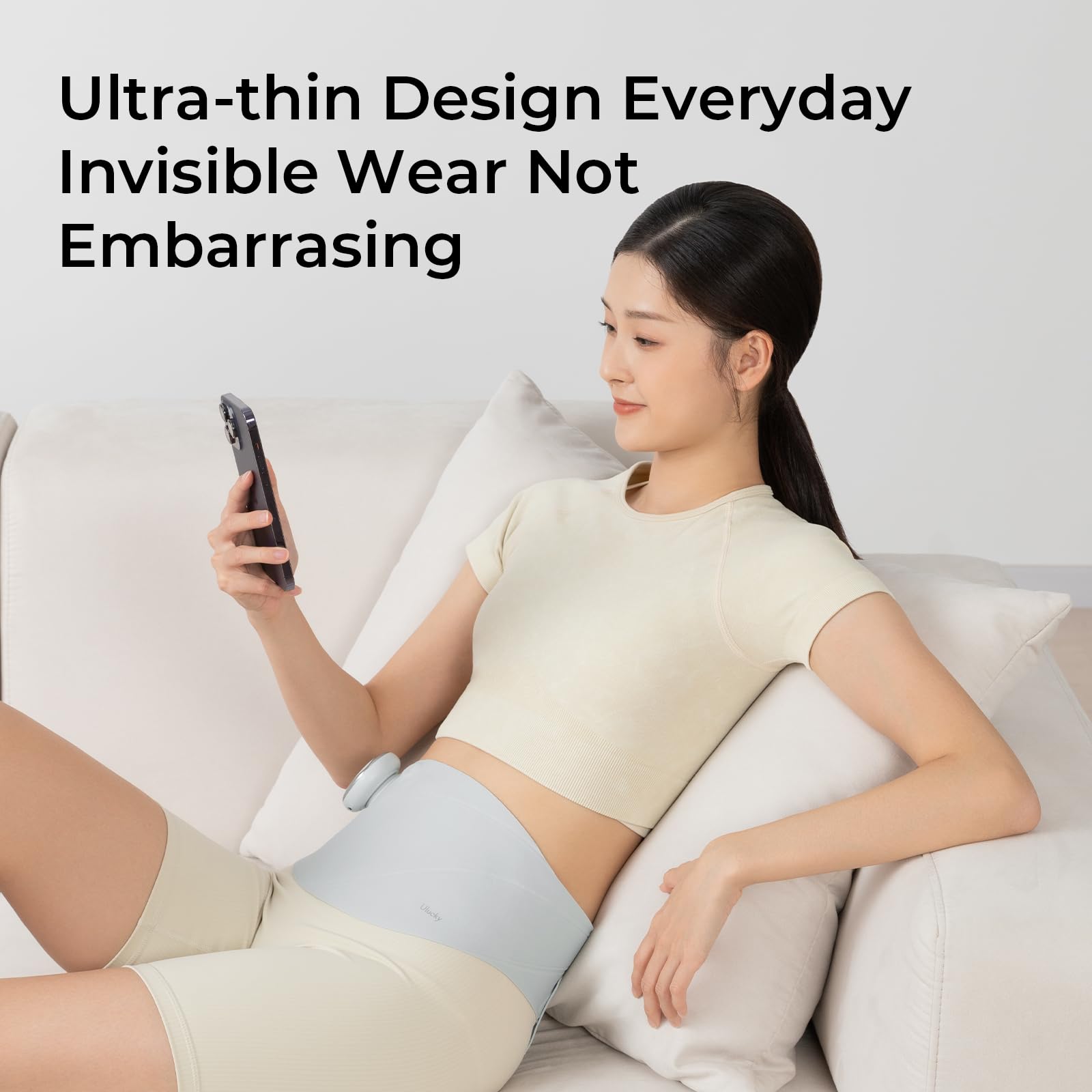 ULUCKY cintura con ajuste Velcro, sujeción estable y cómodo uso.