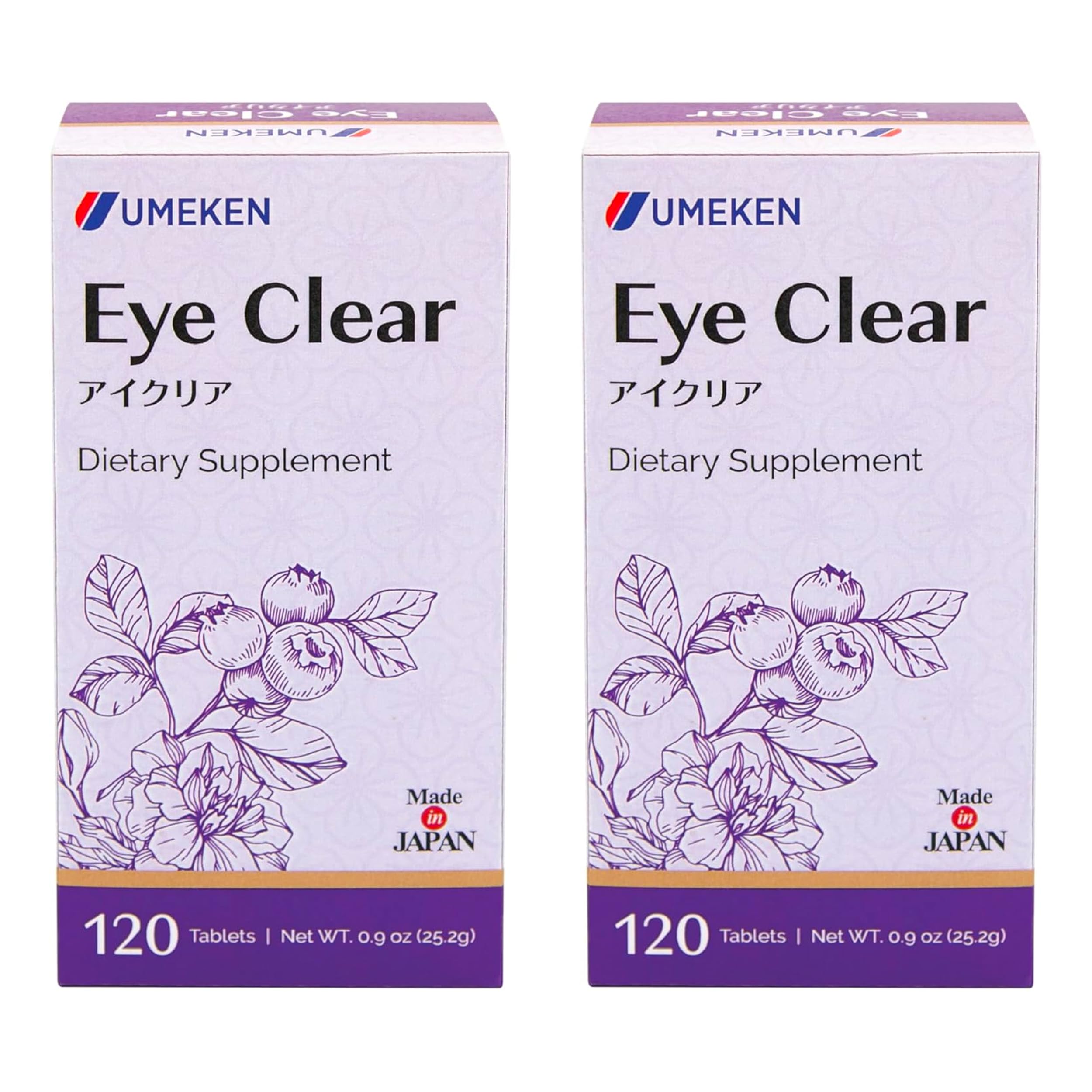 Umeken Eye Clear cápsulas fáciles de tragar para salud ocular diaria.