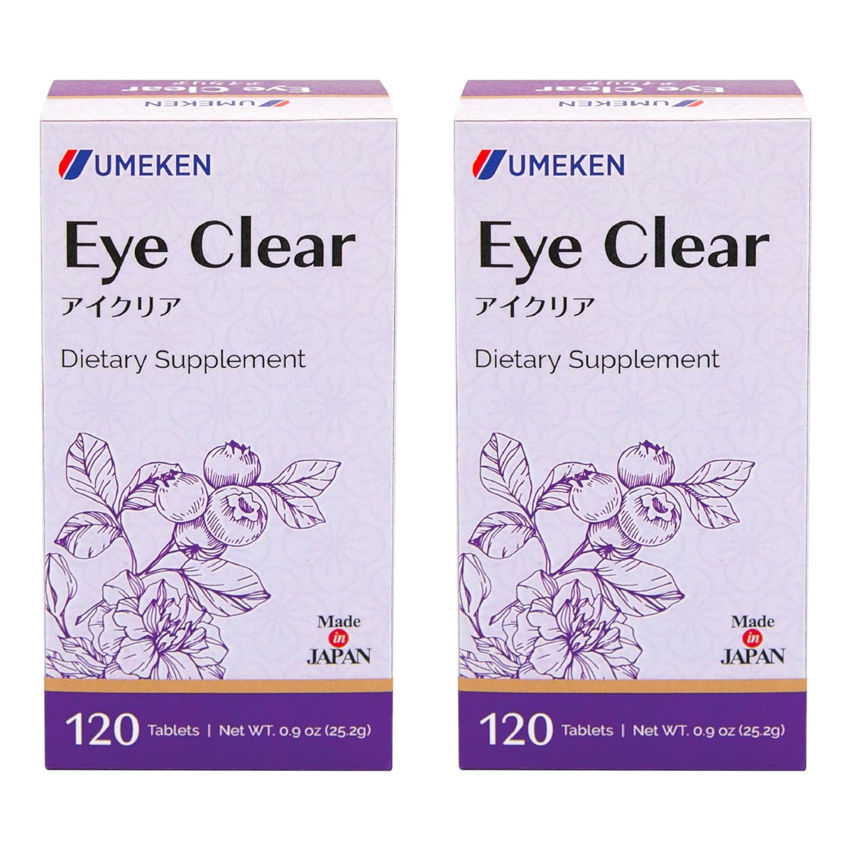 Umeken Eye Clear cápsulas fáciles de tragar para salud ocular diaria.