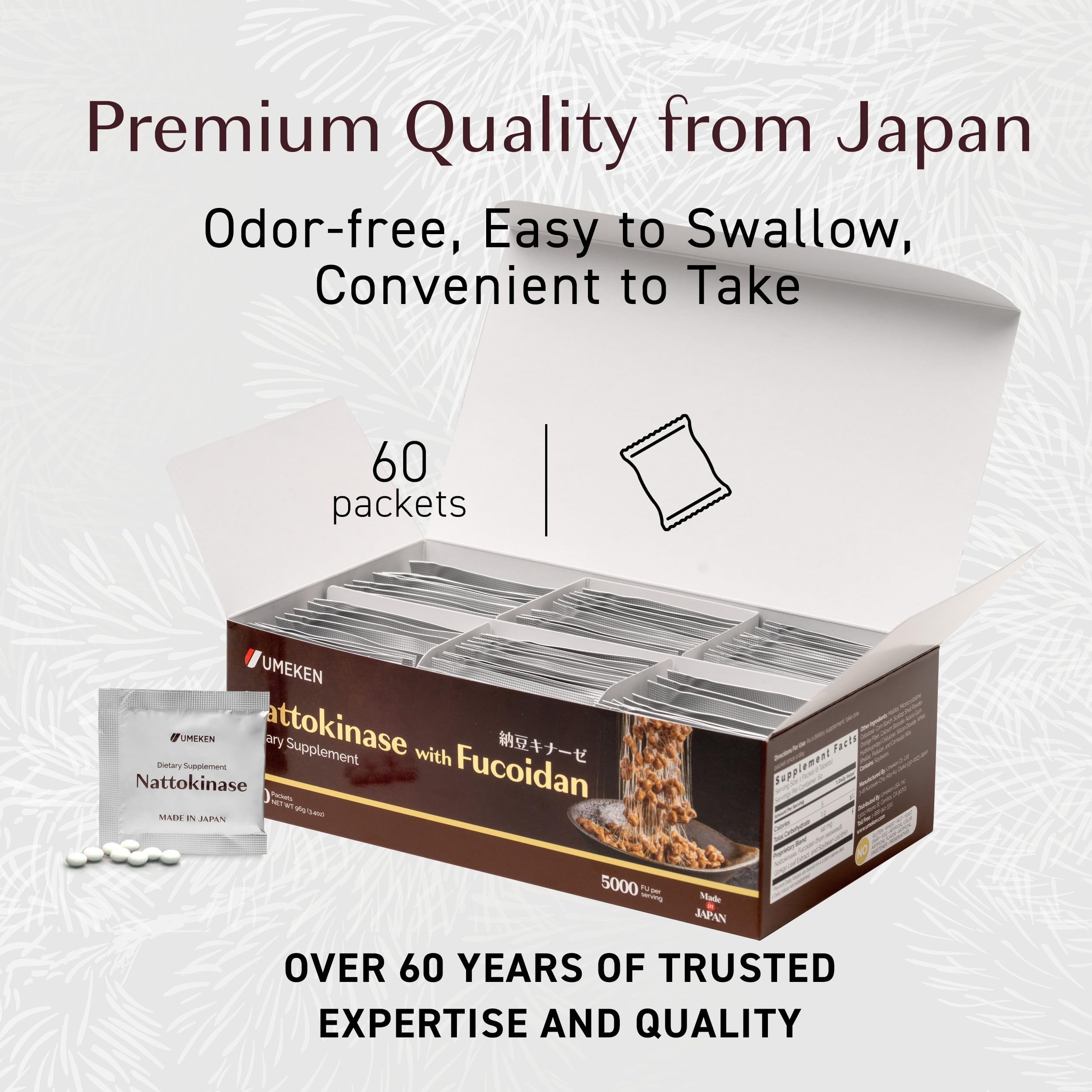 Umeken Nattokinasa Plus Fucoidan: fucoidan de Okinawa para nutrición equilibrada