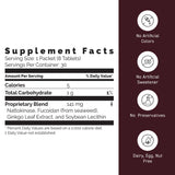 Uso diario recomendado de Umeken Nattokinase Fucoidan con agua después de la cena.