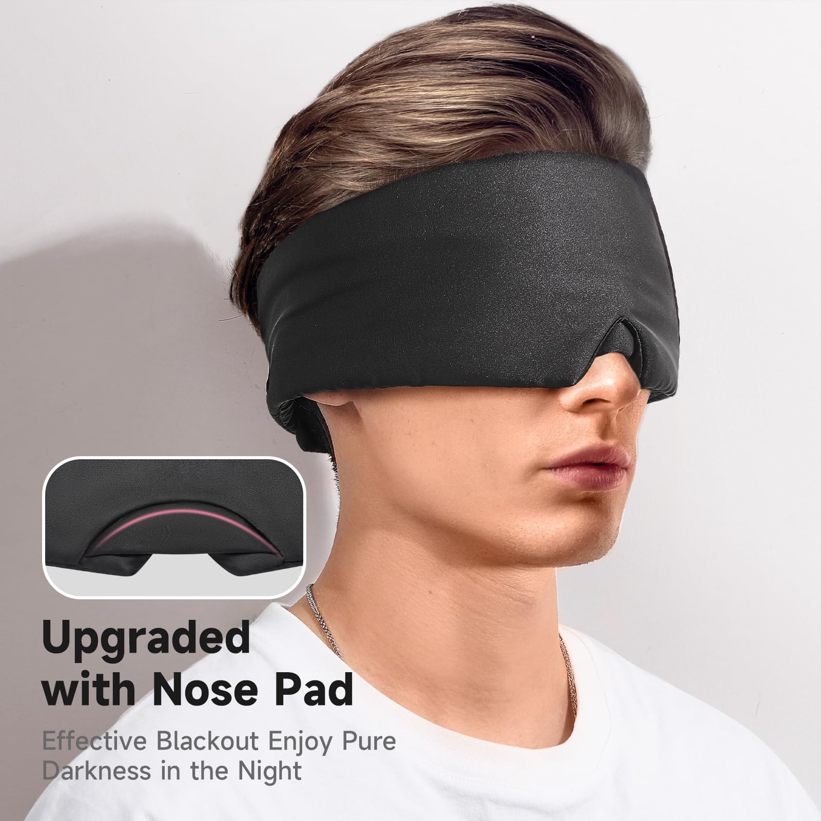 Umisleep mascara-oscura: bloqueo de luz para un sueño profundo durante el día o la noche.